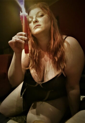 BBW Wife Miss Lizz candle play